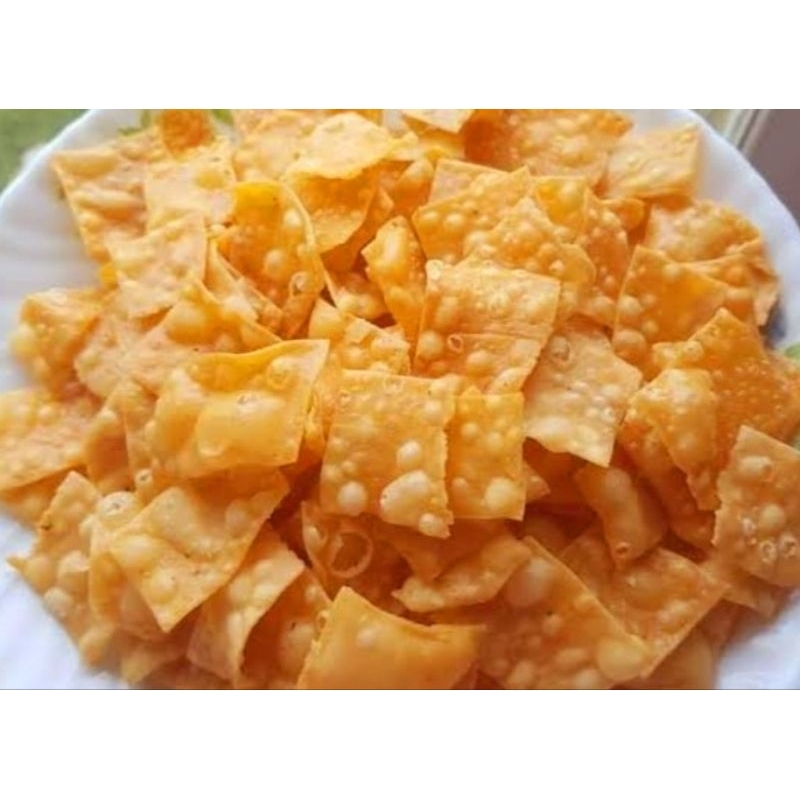 

Kripik Pangsit Asin Gurih 200gr