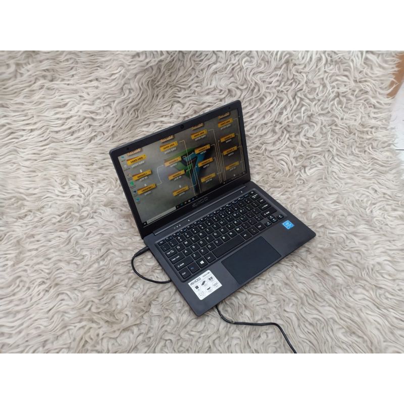 Notebook Axioo Mybook 11G Ram 4gb HDD 256gb intel Celeron-N4020 ngebutt siap pakai
