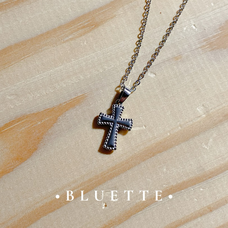 [Jade Cross Necklace] • kalung salib ANTI KARAT • Kalung salib stainless steel • kalung salib monel 