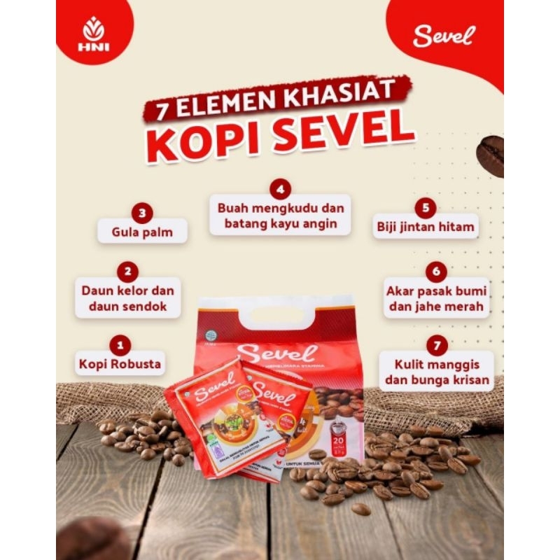 

Kopi sevel HNI, kopi tuju elemen, kopi 7 elemen, kopi sehat sevel