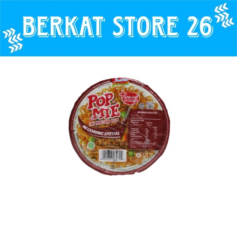 

POP MIE GORENG SPECIAL/MIE CUP SEDUH/MIE/SNACK MURAH