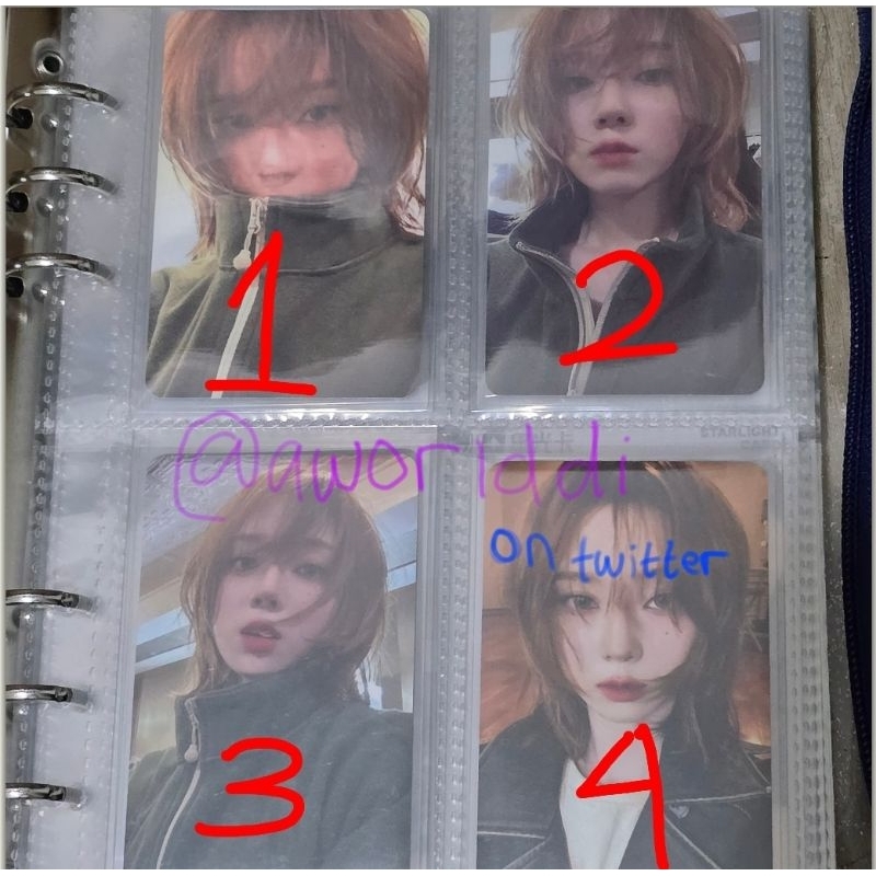 Wts Winter pc/photocard lotte duty free POB, starriver B POB, sequence