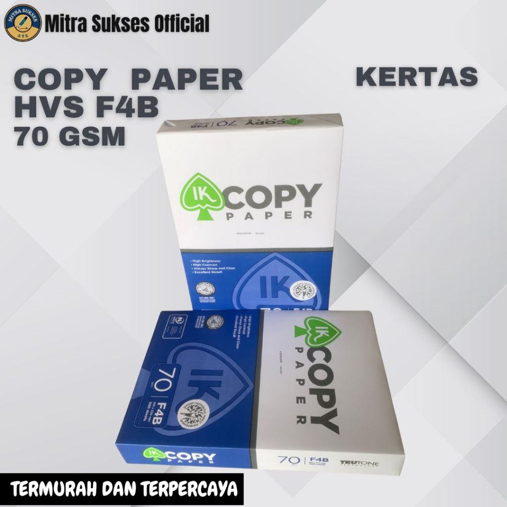 

KERTAS HVS F4 COPY PAPER 75 GR [1 KARTON]