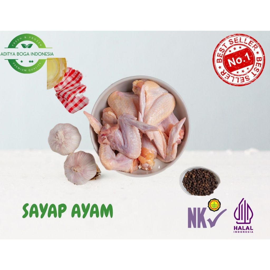 

Sayap Ayam 1kg Chicken Wing Grade A Premium