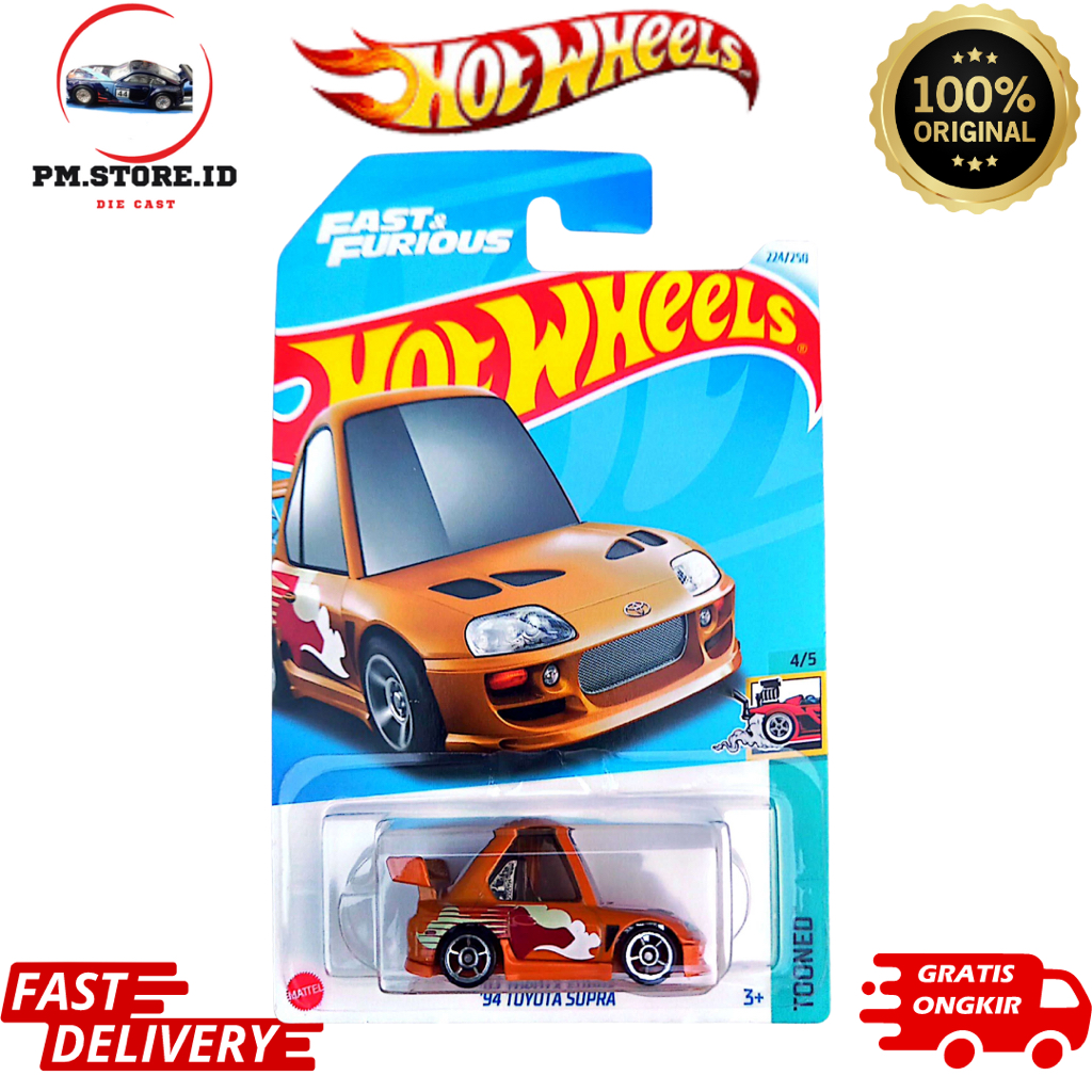 Hot wheels 94 toyota supra tooned fast & furious lot P