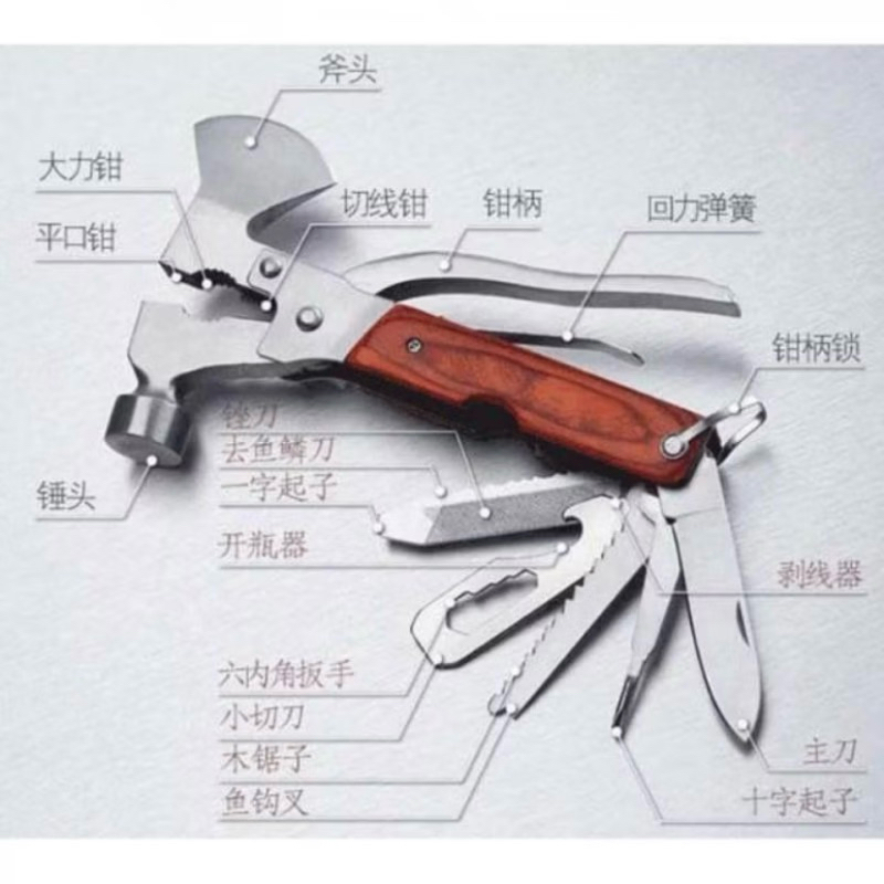 PALU MULTIFUNGSI / PALU SET SERBAGUNA / PALU KAPAK KAMPAK MULTIFUNGSI / KAPAK KAMPAK PALU / HUNTING 