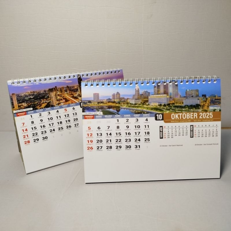 

Kalender Meja 2025 Kota Dunia Landscape Uk 21cm x 15,5cm ( Kertas Art Carton )