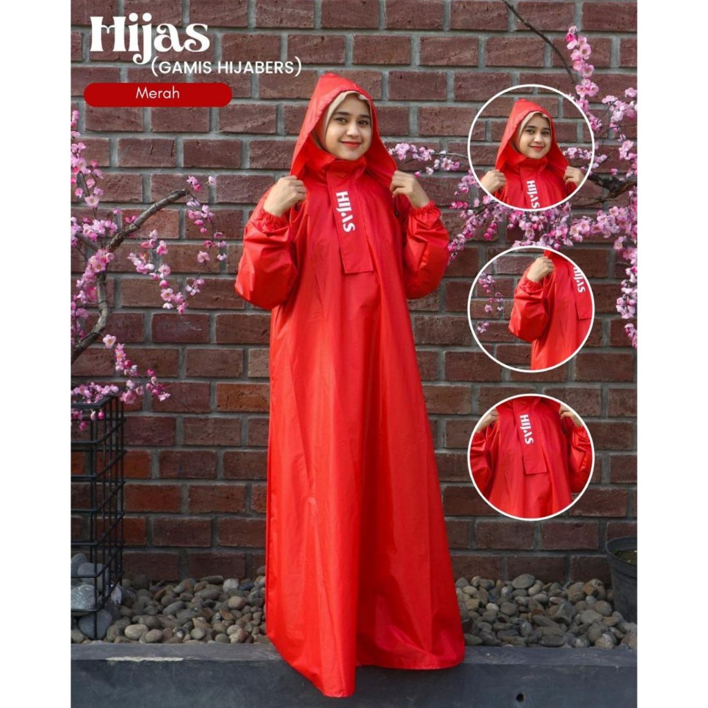 jas hujan gamis hijaz
