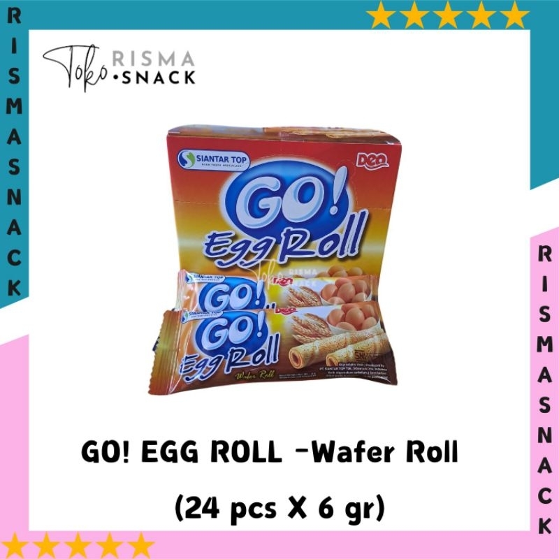 

Go! Egg Roll Wafer Roll Original kemasan (24pcs x 6gr)