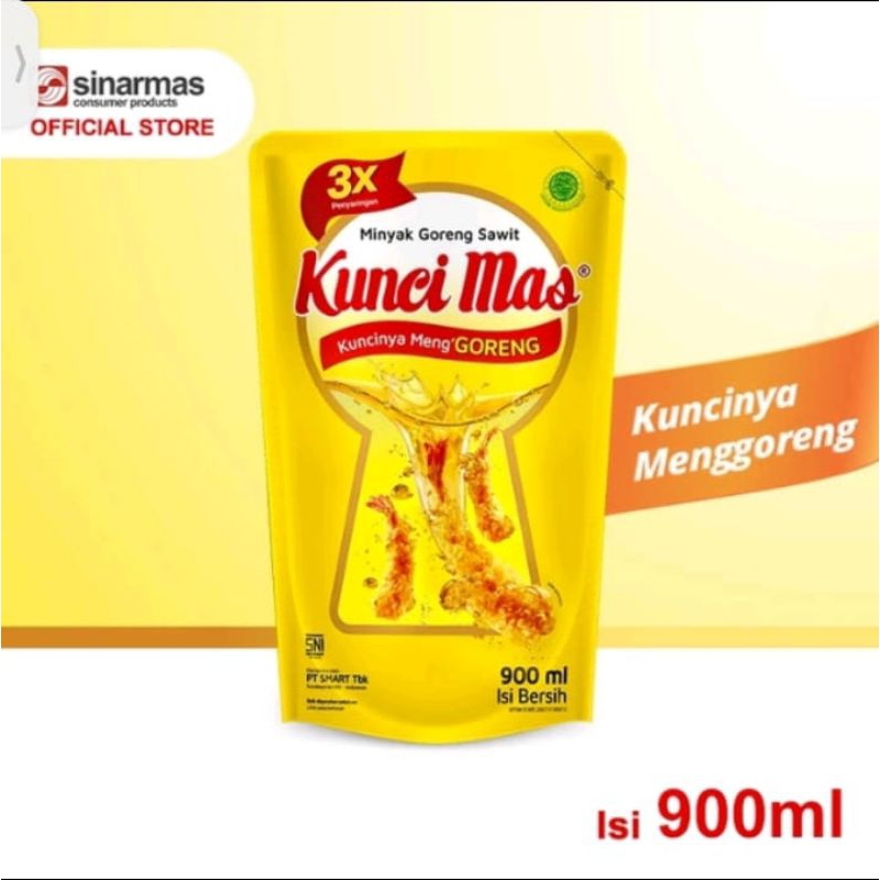 

KUNCI MAS Minyak Goreng Kemasan Pouch 900 ML