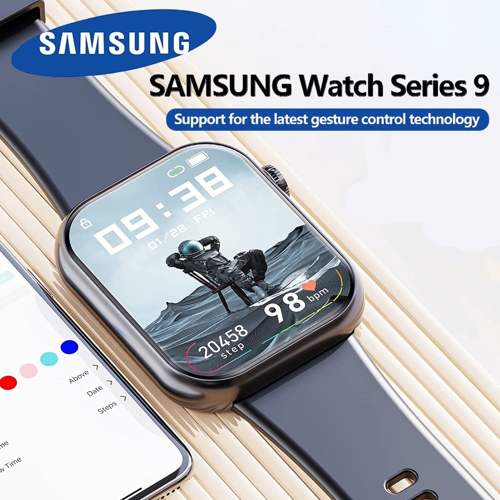 【✅100% Original】ASLI SAMSUNG SmartWatch Series 9 Pro Max NFC Waterproof Bluetooth Call Jam Smartwatc