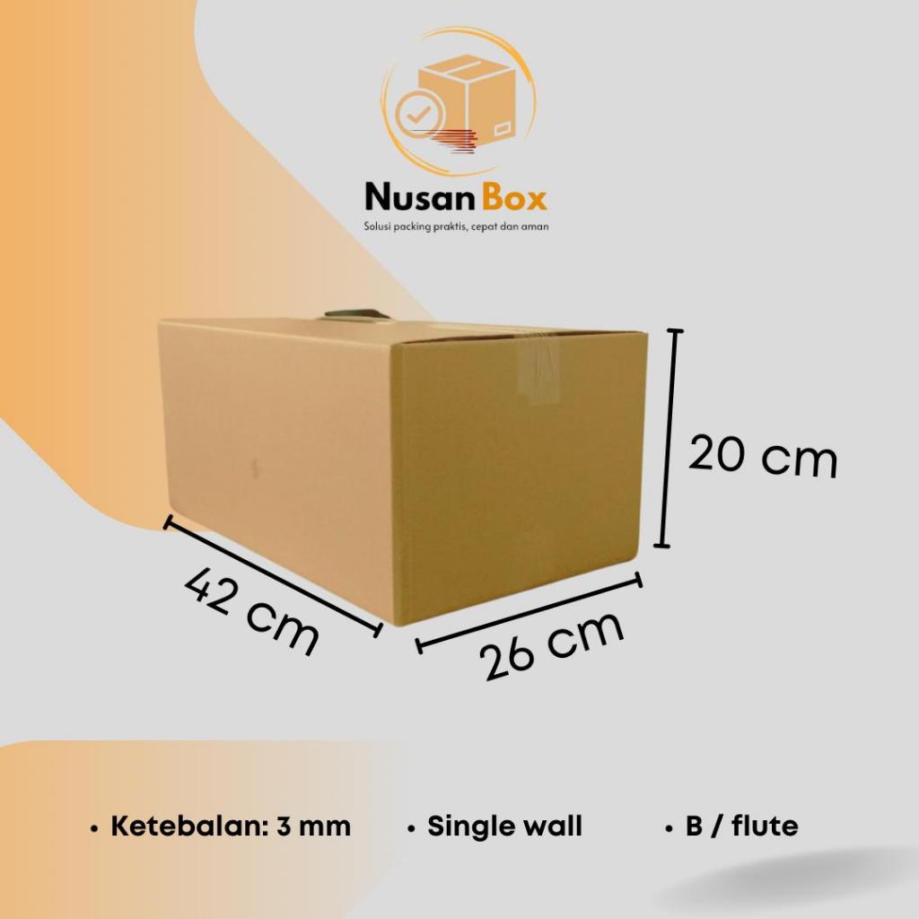 

KARDUS PACKING KARTON BOX POLOS 42X26X20 CM