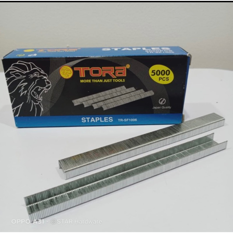 

TORA Refill Stapler Gun 6 mm (1/4”) Isi Staples 5000pcs SF1006