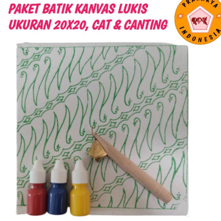 

Grosir Irit Paket kanvas lukis 2x2 dengan motif Batik