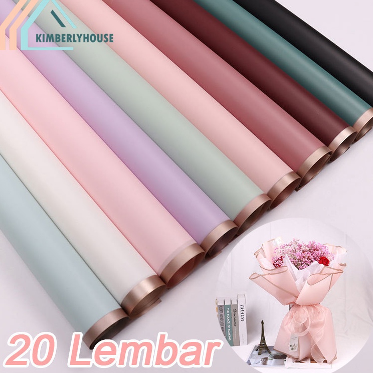 

Ready Hari Ini KERTAS BUNGA LIST GOLD GDM 1 PACK 2 PCS FLOWER WRAP PEMBUNGKUS BUNGA WATERPROOF