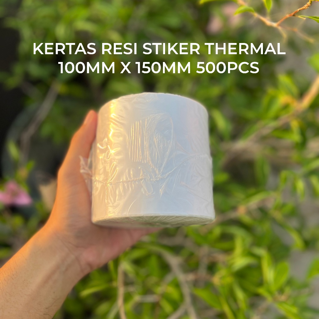 

Kertas Thermal Stiker Print Label Resi 100X150mm A6 1 Roll 500Pcs