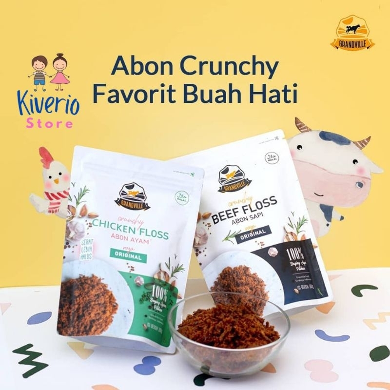 

[KS] GRANDVILLE ABON AYAM ABON SAPI - CRUNCHY ABON CIPUNG ORIGINAL PREMIUM ORI CHICKEN FLOSS BEEF FLOSS