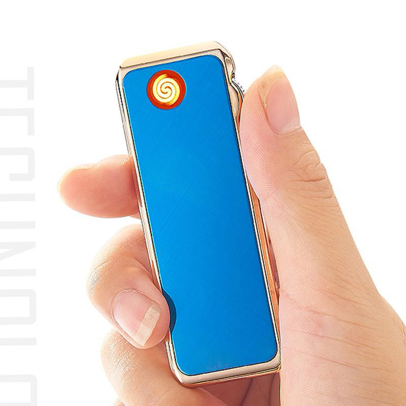 Mancis Korek Api Elektrik Cas Usb Korek Slim YQ031