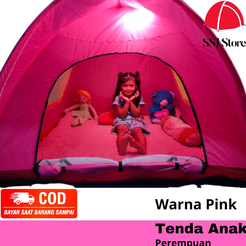 Kejutan Terbesar  Tenda Anak Pink  Tenda Camping Anak Pink  Tenda Kemah Anak Warna Pink Murah  COD G