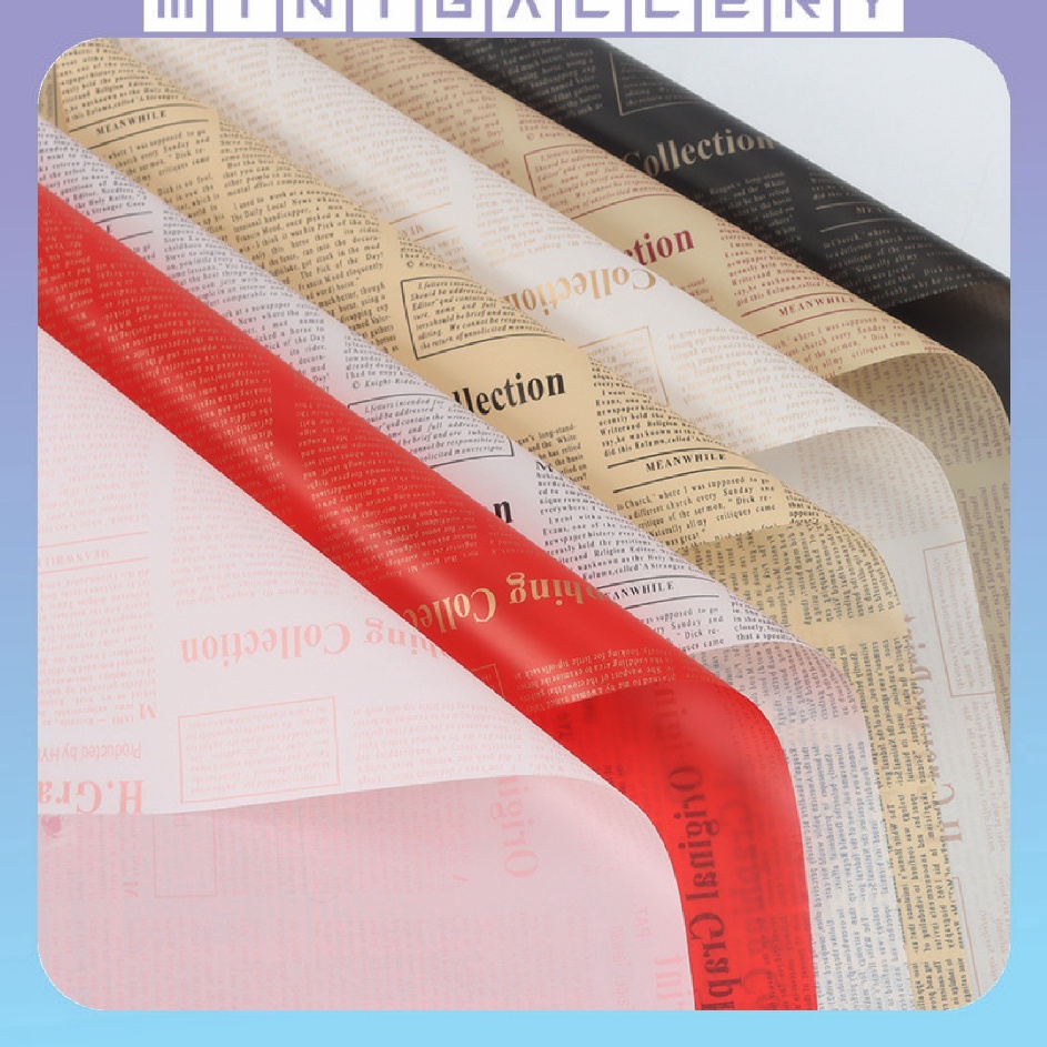 

Big Star 2 Lembar Kertas Cellophane Buket Bunga Motif Koran Flower Wrapping Newspaper Pattern KB628