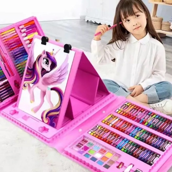 

Hadir Meriah Crayon Art Set Colouring Box Krayon Lengkap Set Mewarnai