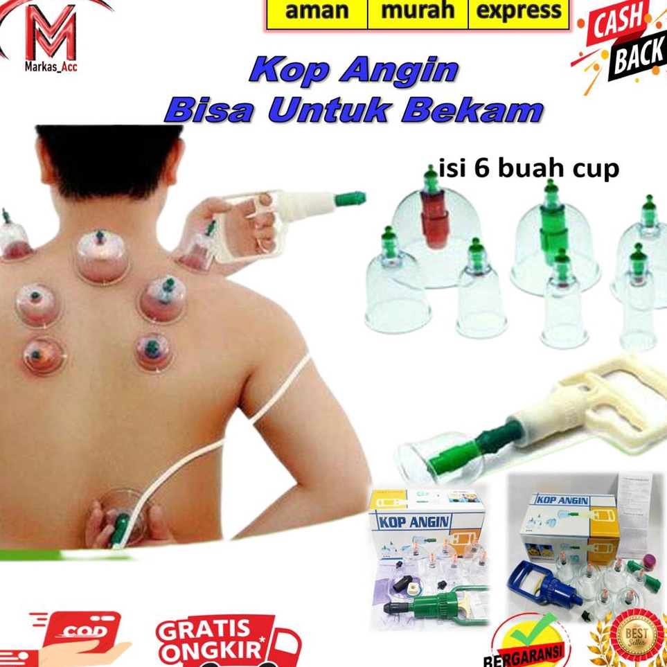Bonus Bubble  Alat Bekam  Kop Angin  Satu Set isi 6 cup