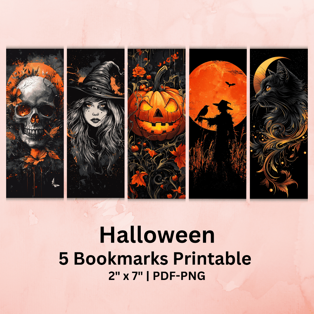 

Halloween Bookmarks Printable #BM 001C
