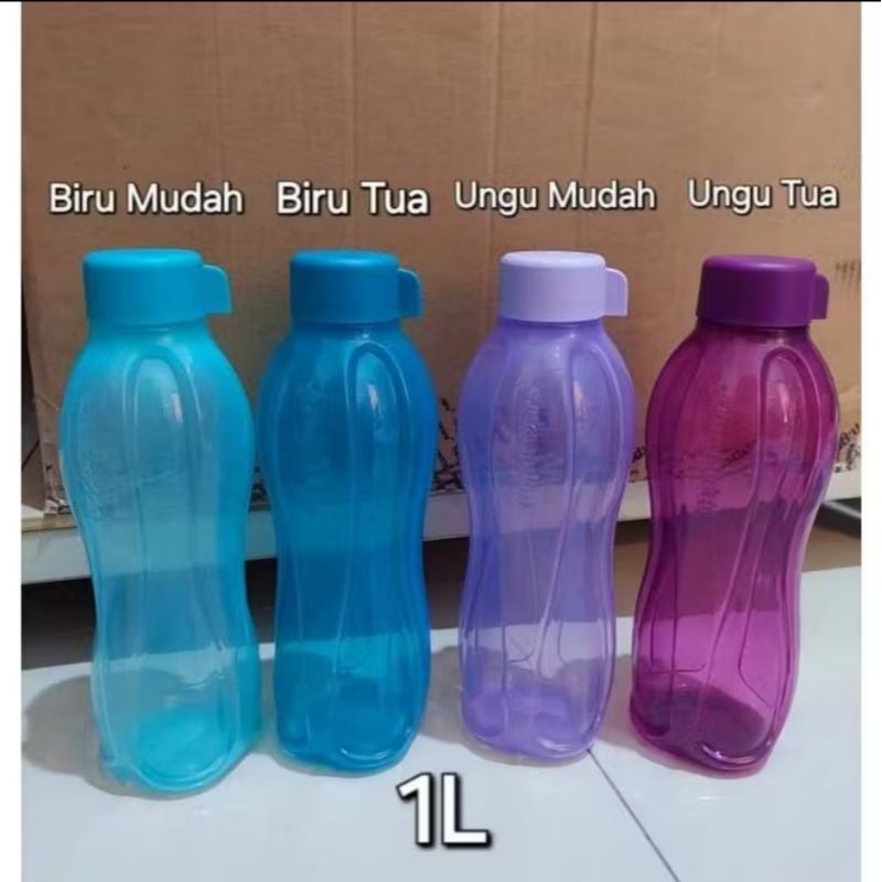 Tupperware ECO botol 1liter tutup ulir rendom origonal