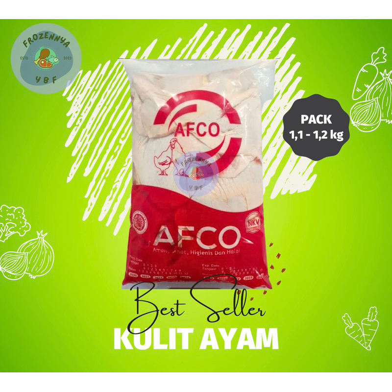 

Kulit Ayam Bersih Afco 1kg Frozen Solo