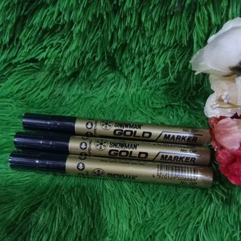 

spidol gold paint marker snowman lusinan murah