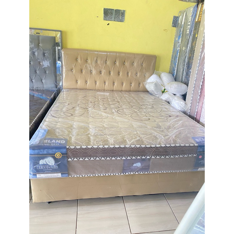 dipan sandaran dan springbed/set kasur/tempattidur/springbed murah promo terlaris