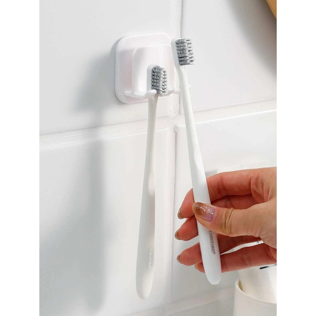 Tempat Sikat Gigi Tempel Dinding / Tempat Sikat Gigi Gantung / Tempat
