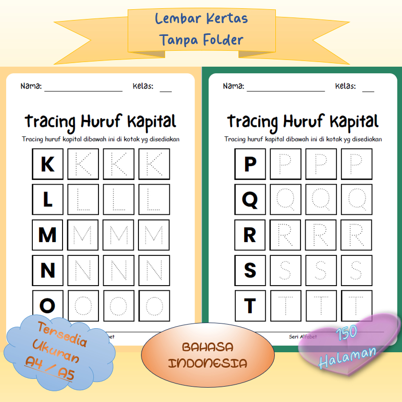

SUKASTUDI - Kertas WORKSHEET Lembar Belajar Aktivitas Worksheet Anak Lembar Kerja
