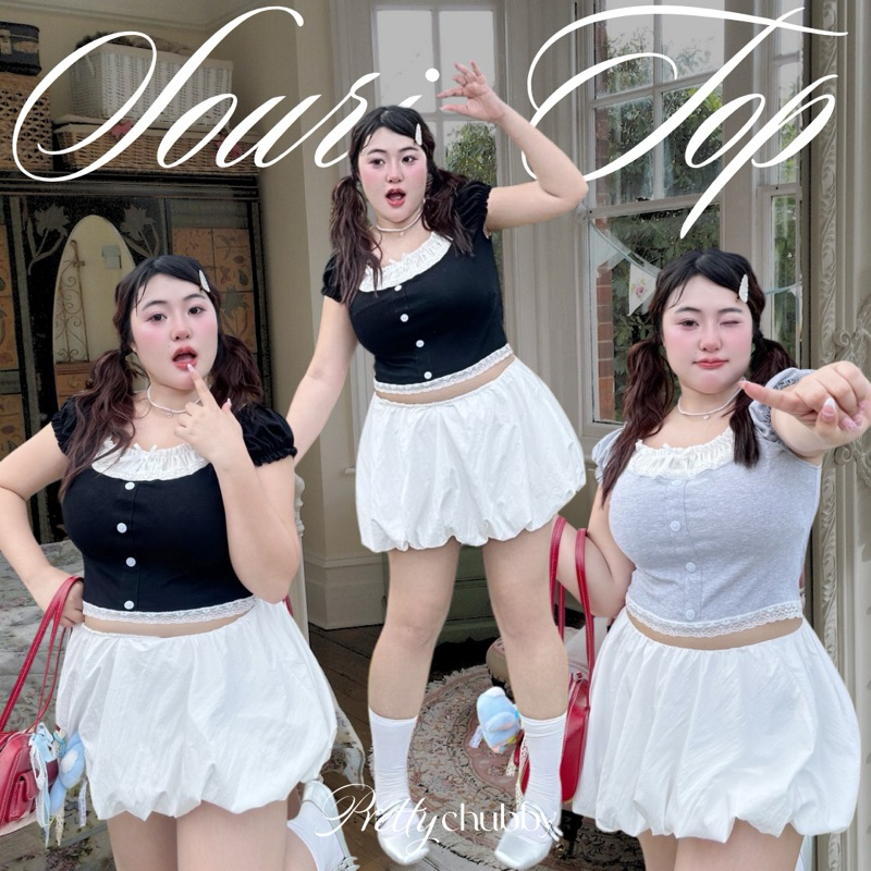 SOURI TOP / Katun Premium / Plus Size Shirt / Atasan Big Size /Atasan Jumbo / Offshoulder Jumbo / Re