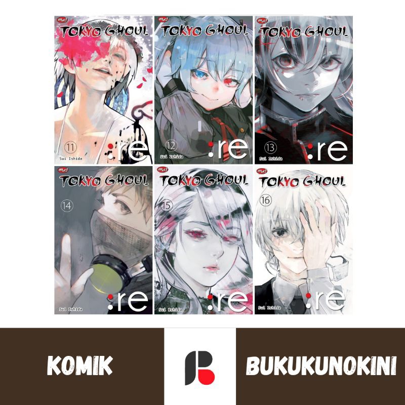 (Original, Segel) Komik Tokyo Ghoul Vol 1 2 3 4 5 6 7 8 9 10 11 12 13, Tokyo Ghoul Re Vol 1 2 3 4 5 