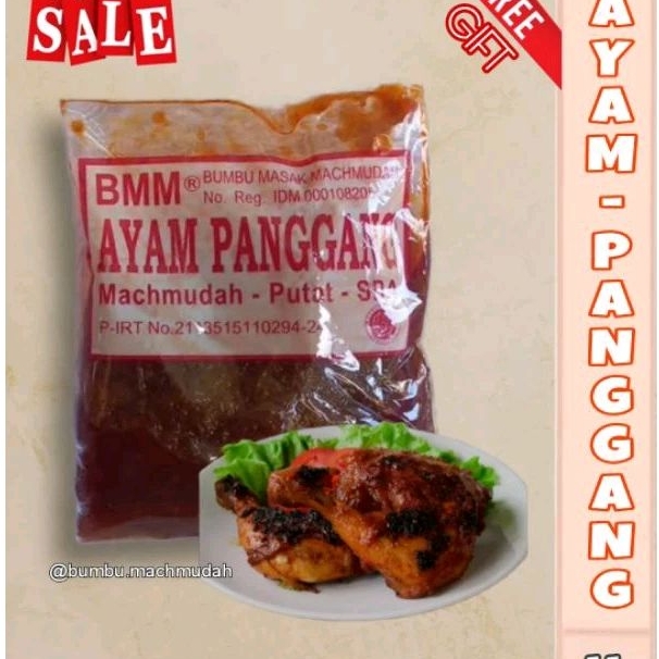 

Bumbu ayam panggang machmudah BMM bumbu oles bakaran ayam, ikan