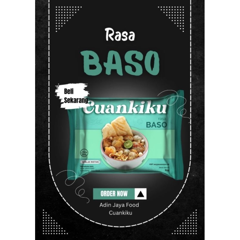 

CUANKIKU(rasa baso) makanan kemasan viral