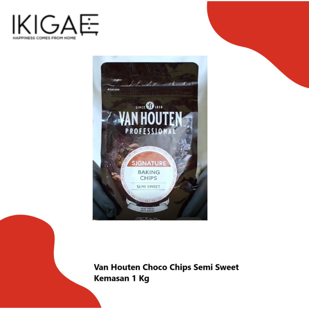 

VANHOUTEN SEMI SWEET BAKING CHIPS 8000CT / CHOCO CHIPS 1 KG