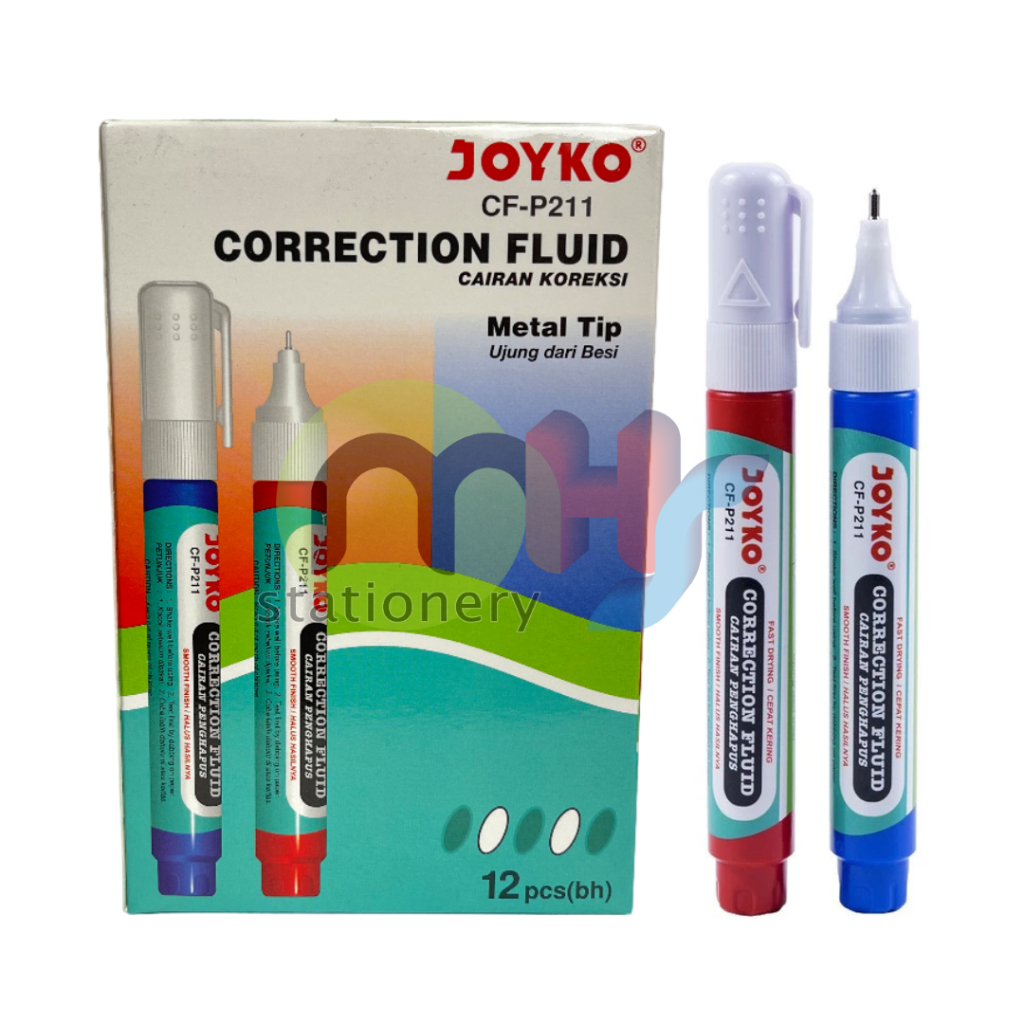 

Correction Fluid / Cairan Koreksi / Penghapus Cair Joyko CF-P211 1BOX 12Pcs