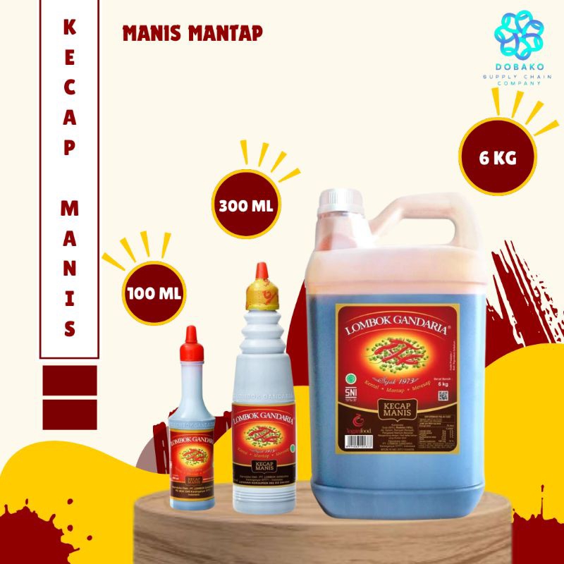 

Kecap Manis Lombok Gandaria Manis Mantap Botol 100ml 300ml