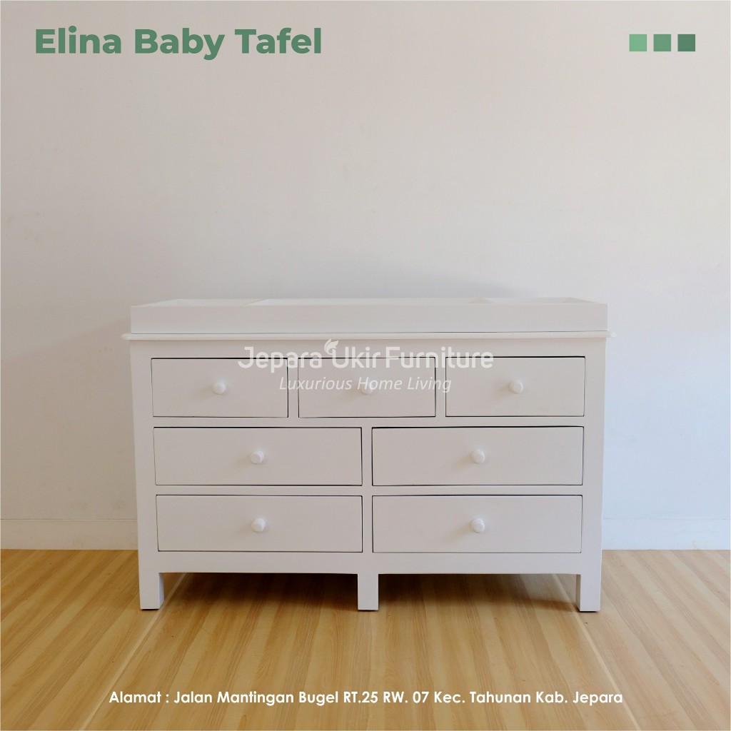 Lemari bayi cat duco, Baby tafel laci penyimpanan, Tafel bayi, Lemari baju bayi,