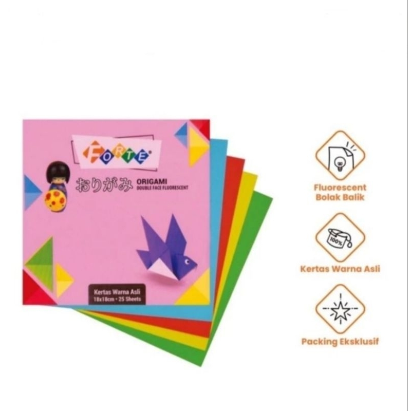 

RB Origami Forte 16x16cm Dua Sisi