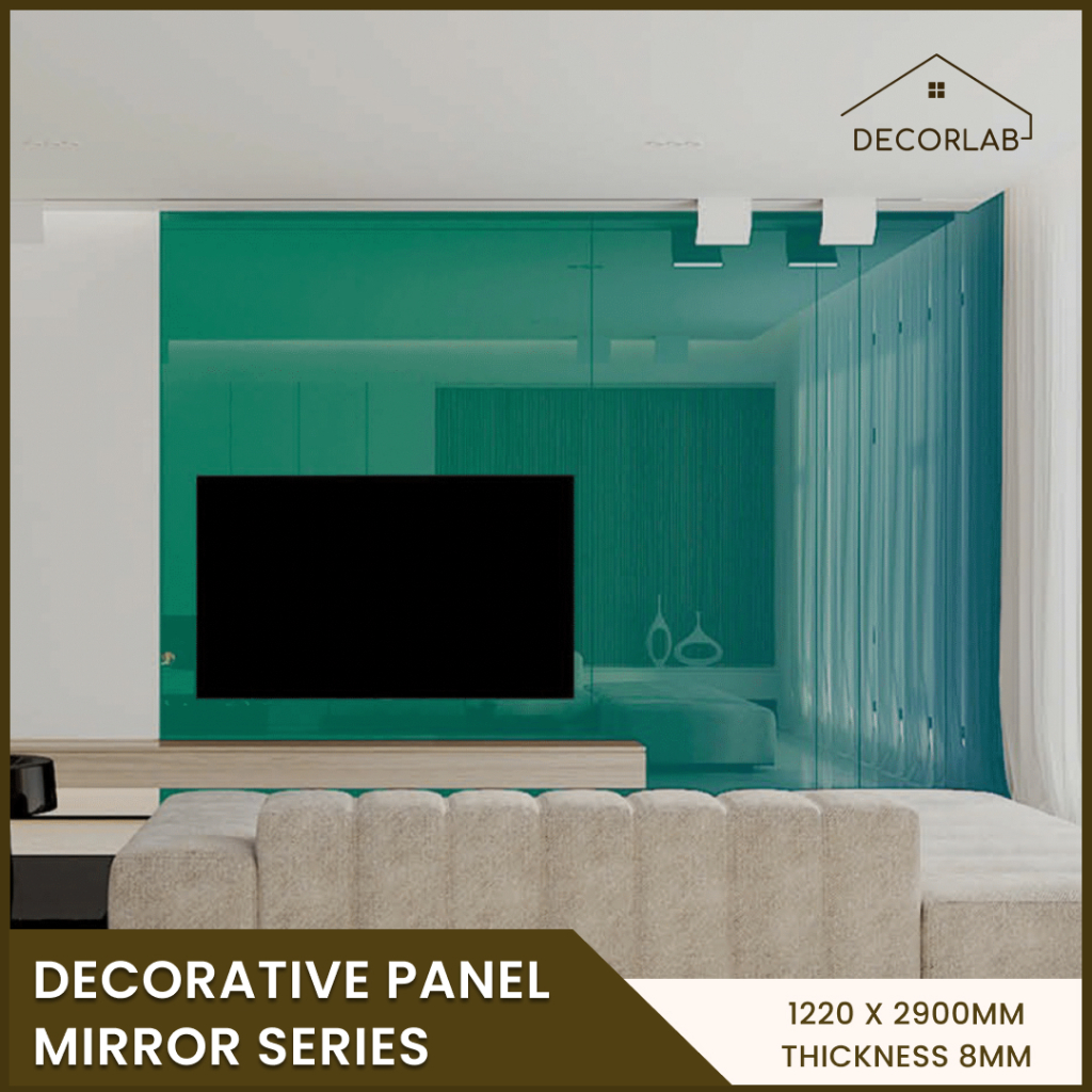 Wallpanel Mirror Series - WPC Mirror - PVC Board Cermin - Decorative Panel Mirror Series