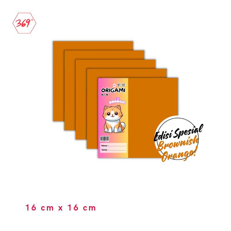 

369 - Origami / Kertas Lipat Edisi Orange / Jingga
