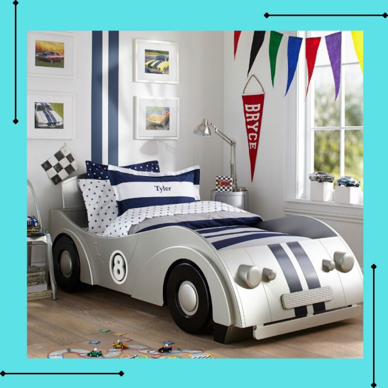 Tempat Tidur Anak Cowok Ukuran 100x200 cm, Dipan Mobil Minimalis Karakter