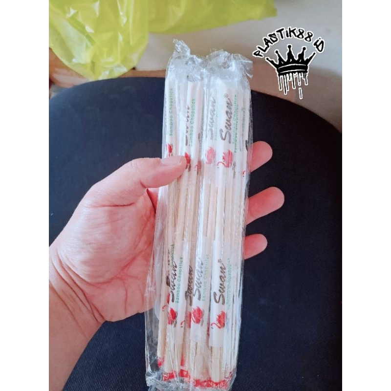 Sumpit Bambu/ Sumpit Swan/ Sumpit Cap Angsa/ Sumpit Bambu Kemasan/ Bamboo Chopstick