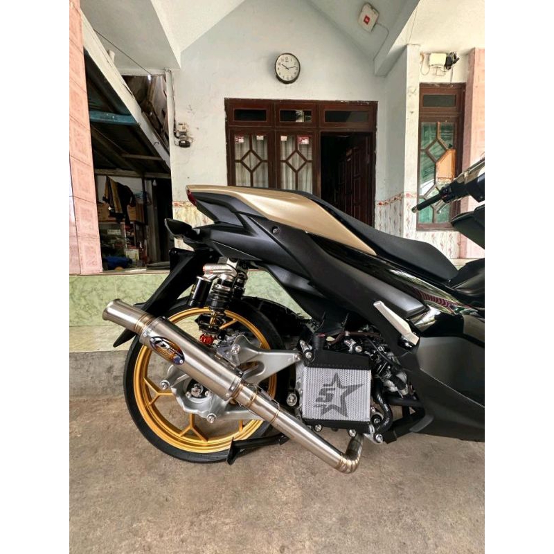 knalpot racing original dst model leher header ceklist vario Aerox