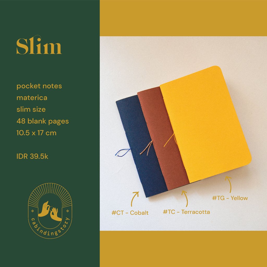 

Slim Pocket Notes Color - cabindingstory