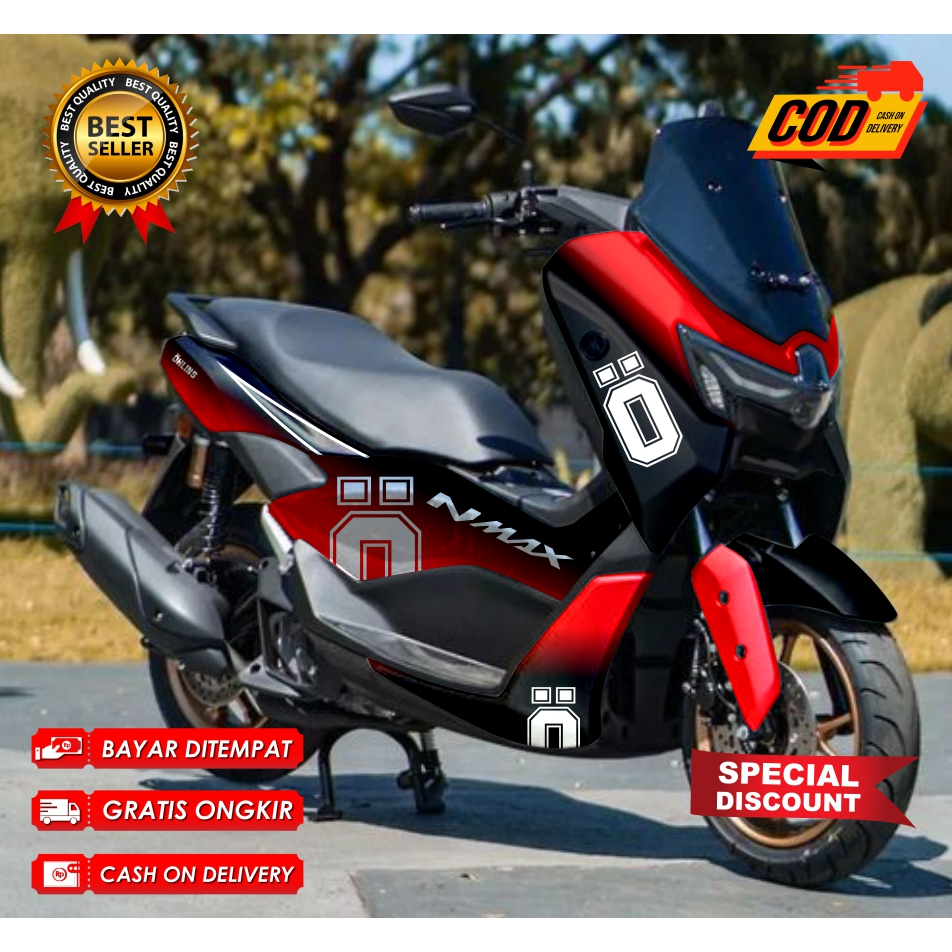 decal nmax new turbo/nmax neo s 155 striping motor fullbody ohlin sticker variasi asesoris motor sti