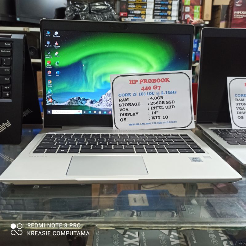 LAPTOP HP PROBOOK 440 G7 INTEL CORE i3 10110U MEMORY 4 GB SSD 256 GB